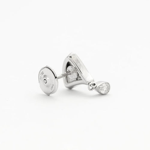Boucles d'oreilles Boucles d'oreilles triangle en or blanc 18k et diamants 58 Facettes 002.1095
