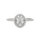 Bague 55 Ligne Vendôme Garden - Bague ovale en or blanc 18k et diamants 58 Facettes 002.926