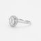 Bague 55 Ligne Vendôme Garden - Bague ovale en or blanc 18k et diamants 58 Facettes 002.926