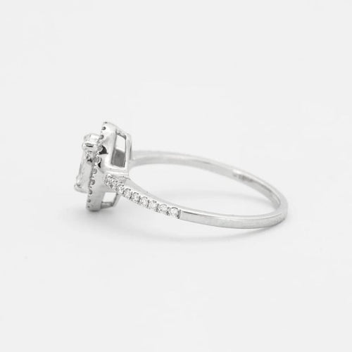 Bague 55 Ligne Vendôme Garden - Bague ovale en or blanc 18k et diamants 58 Facettes 002.926
