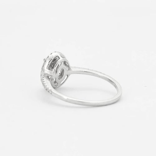 Bague 55 Ligne Vendôme Garden - Bague ovale en or blanc 18k et diamants 58 Facettes 002.926