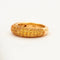 Bague 55 Bague jonc en or blanc 18k pavée de saphirs jaunes 58 Facettes 002.134