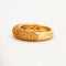 Bague 55 Bague jonc en or blanc 18k pavée de saphirs jaunes 58 Facettes 002.134