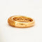 Bague 55 Bague jonc en or blanc 18k pavée de saphirs jaunes 58 Facettes 002.134