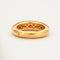 Bague 55 Bague jonc en or blanc 18k pavée de saphirs jaunes 58 Facettes 002.134