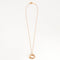 Collier Collier double cercle en or rose 18k et diamants 58 Facettes 002.987