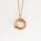 Collier Collier double cercle en or rose 18k et diamants 58 Facettes 002.987