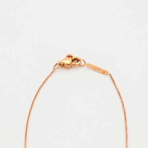 Collier Collier double cercle en or rose 18k et diamants 58 Facettes 002.987