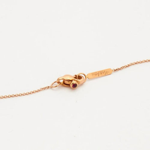 Collier Collier double cercle en or rose 18k et diamants 58 Facettes 002.987
