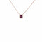 Collier Collier en or rose 18K grenat rhodolite et diamants 58 Facettes