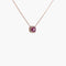 Collier Collier en or rose 18K grenat rhodolite et diamants 58 Facettes