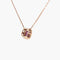 Collier Collier en or rose 18K grenat rhodolite et diamants 58 Facettes