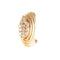 Boucles d'oreilles Boucles d’oreilles godronnées pavées de diamants en or jaune 18K 58 Facettes LP 907