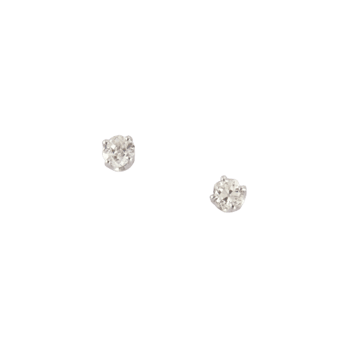 Boucles d'oreilles Boucles d’oreilles - Classiques en or gris 18K et diamants 58 Facettes