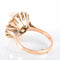 Bague 56 Bague fleur en or jaune 18K sertie d’une perle et diamants 58 Facettes LP 917
