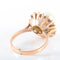 Bague 56 Bague fleur en or jaune 18K sertie d’une perle et diamants 58 Facettes LP 917
