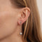 Boucles d'oreilles Boucles d’oreilles boules pendantes en or gris 18K et diamants 58 Facettes