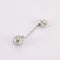 Boucles d'oreilles Boucles d’oreilles boules pendantes en or gris 18K et diamants 58 Facettes