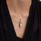 Pendentif Pendentif en or gris avec perle et diamants 58 Facettes