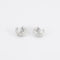 Boucles d'oreilles Créoles pavées de diamants en or gris 18K 58 Facettes