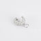 Boucles d'oreilles Créoles pavées de diamants en or gris 18K 58 Facettes