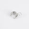 Boucles d'oreilles Créoles pavées de diamants en or gris 18K 58 Facettes