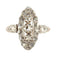 Bague 50 Bague marquise en or jaune 18K avec diamants taille rose 58 Facettes
