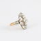 Bague 50 Bague marquise en or jaune 18K avec diamants taille rose 58 Facettes