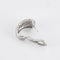 Boucles d'oreilles Créoles - Boucles d’oreilles en or gris 18K et diamants 58 Facettes