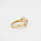 Bague 54 Bague citrine taille triangle pavée de diamants en or jaune 18K 58 Facettes