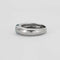 Bague 54 Bague demi-jonc en or gris 18K avec topaze Sky Blue 58 Facettes