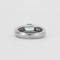 Bague 54 Bague demi-jonc en or gris 18K avec topaze Sky Blue 58 Facettes