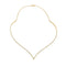 Collier Collier en V pavé de diamants en or jaune 18K 58 Facettes