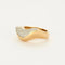 Bague 55 Bague pavée de diamants en or jaune 18K 58 Facettes