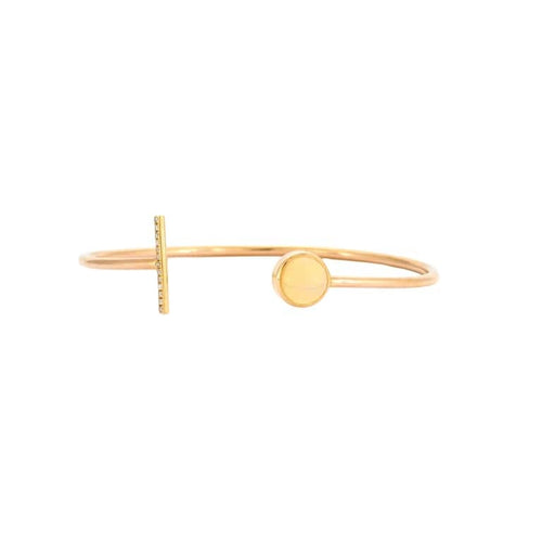 Bracelet Bracelet en or jaune 18K avec opale d’Éthiopie et diamants 58 Facettes