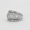 Bague 54 Bague jonc pavée de diamants en or gris 18K 58 Facettes 1