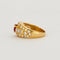 Bague 52 Bague rubis ovale pavée de diamants en or jaune 18K 58 Facettes
