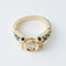 Bague 54 Korloff - Bague en or jaune 18k avec diamants et émail noir 58 Facettes