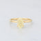 Bague 55 Solitaires - Bague en or jaune 18k et diamant jaune fancy 58 Facettes
