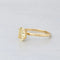 Bague 55 Solitaires - Bague en or jaune 18k et diamant jaune fancy 58 Facettes