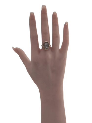 Bague 53 Laurier - Bague en or jaune 18K et diamants 58 Facettes