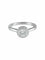 Bague 52 Bague solitaire en or blanc 18K avec diamant 0,61 ct et diamants 58 Facettes