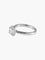 Bague 52 Bague solitaire en or blanc 18K avec diamant 0,61 ct et diamants 58 Facettes