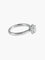 Bague 52 Bague solitaire en or blanc 18K avec diamant 0,61 ct et diamants 58 Facettes