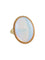 Bague 53 Bague opale en or jaune 14K 58 Facettes