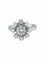 Bague 50 Bague marguerite en or blanc 750 et platine, diamants 58 Facettes