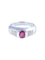 Bague 62 Bague rubis et diamants en or blanc 18K 58 Facettes