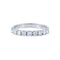 Bague 61 Demi-alliance - Bague en or blanc 18k et diamants 1,05 ct 58 Facettes