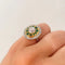 Bague 50 Bague diamants et émeraudes en or blanc et or jaune 18K 58 Facettes