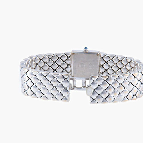 Montre MIKAEL - Montre en or blanc 18 k sertie de diamants 58 Facettes M8236